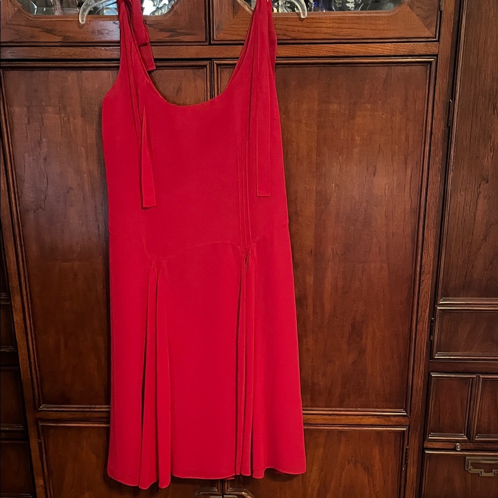 London Times Vibrant Red Midi Dress